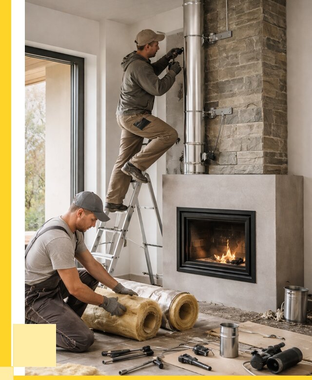 Монтаж дымоходов для каминов в Тюмени от 15311 р. ЭриданТюм