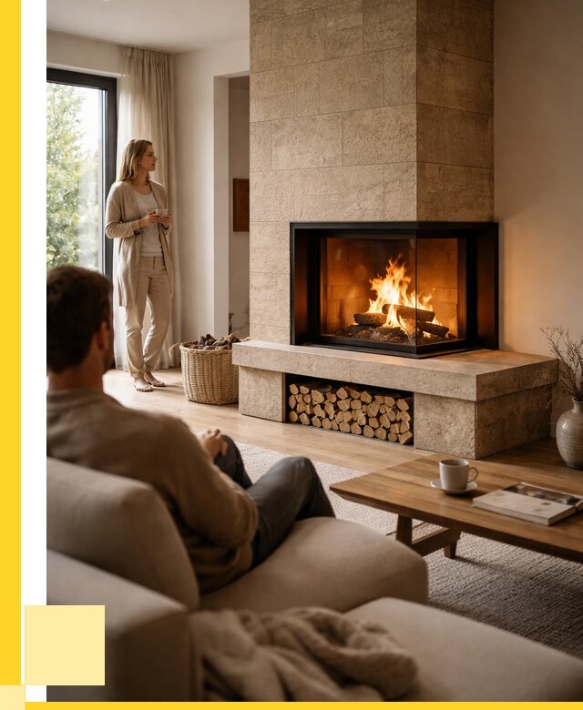 Угловые камины из кирпича установка в Тюмени от 153105 р. ЭриданТюм