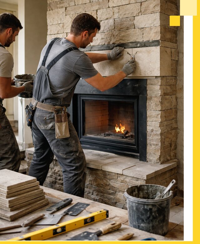 Проектирование и установка открытых каминов в Тюмени