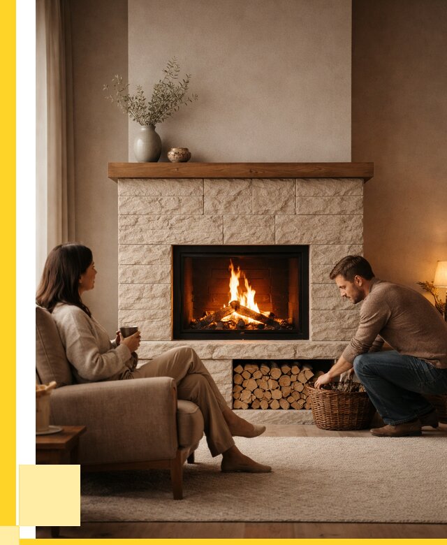 Камины для дома в Тюмени под ключ от 153105 р. | ЭриданТюм