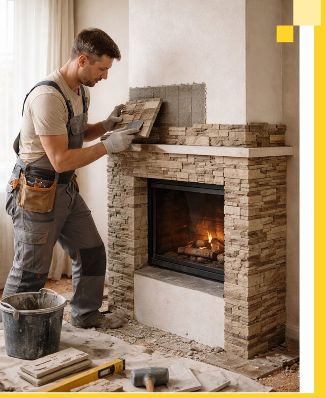 Изготовление и монтаж каминов для дома под ключ в Тюмени