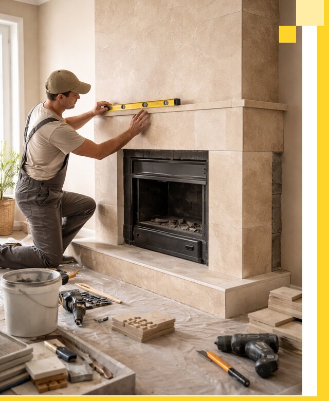 Установка и монтаж каминов в частном доме под ключ в Тюмени