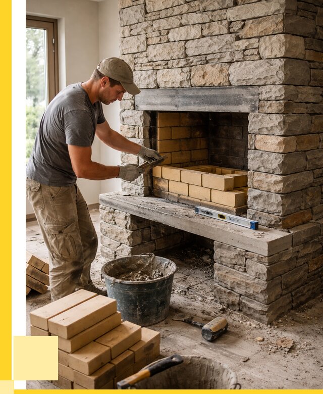 Кладка каминов и камина в Тюмени от 25518 р. ЭриданТюм