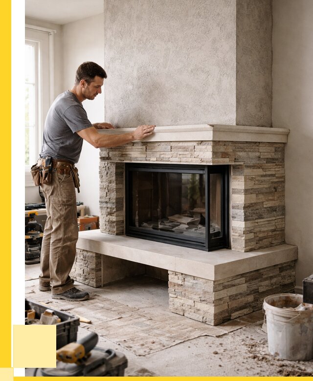 Изготовление каминов под ключ в Тюмени от 153105 р. | ЭриданТюм