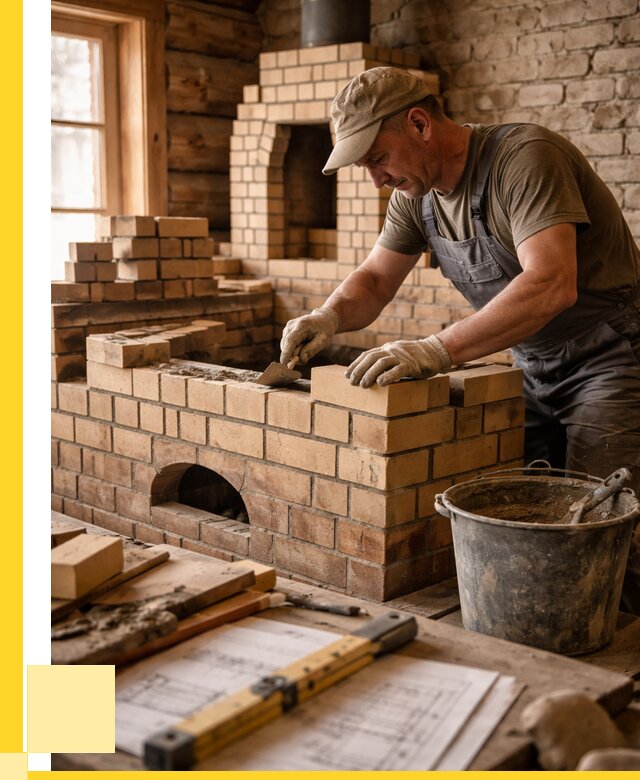 Кладка печей из кирпича в Тюмени цены от 30621 р. - ЭриданТюм