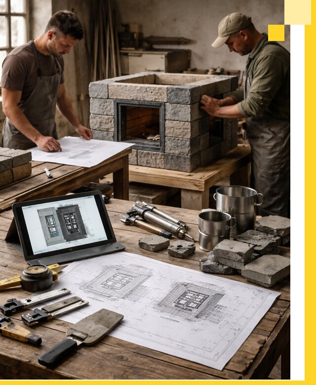 Разработка проектов печей с согласованием и монтажом в Тюмени