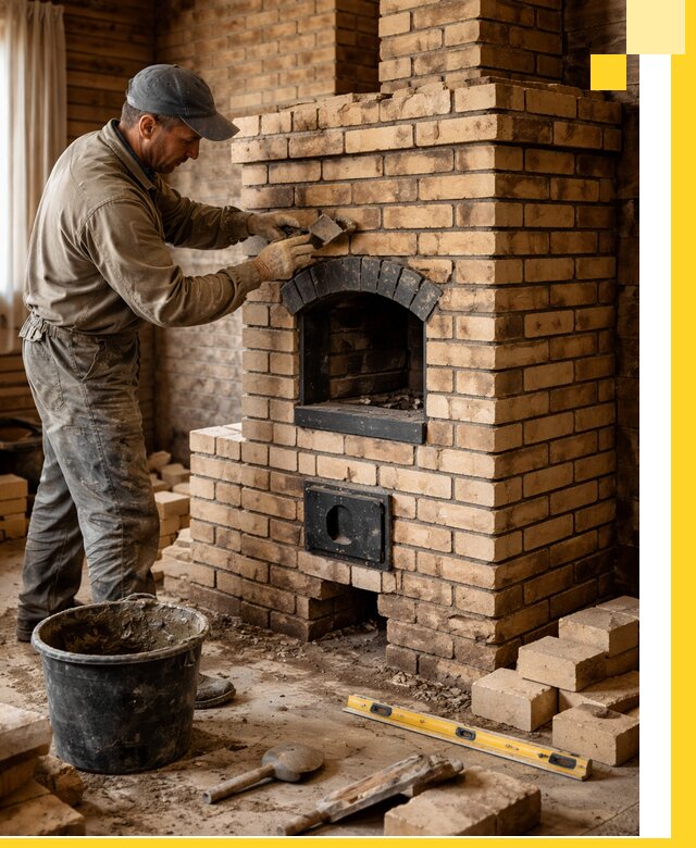 Кирпичные печи под ключ в Тюмени: проектирование и кладка