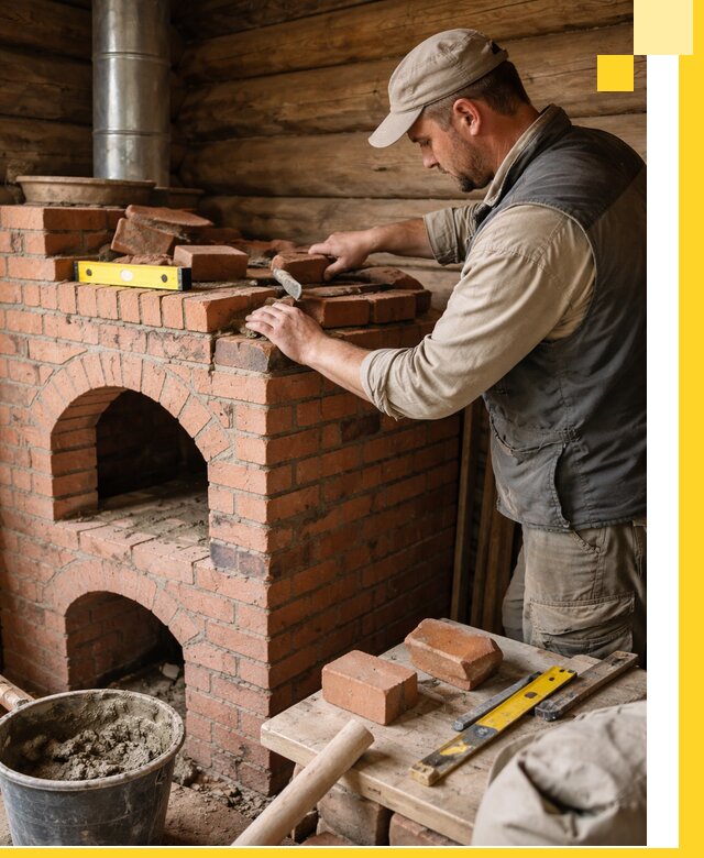 Изготовление и установка русских печей в Тюмени под ключ