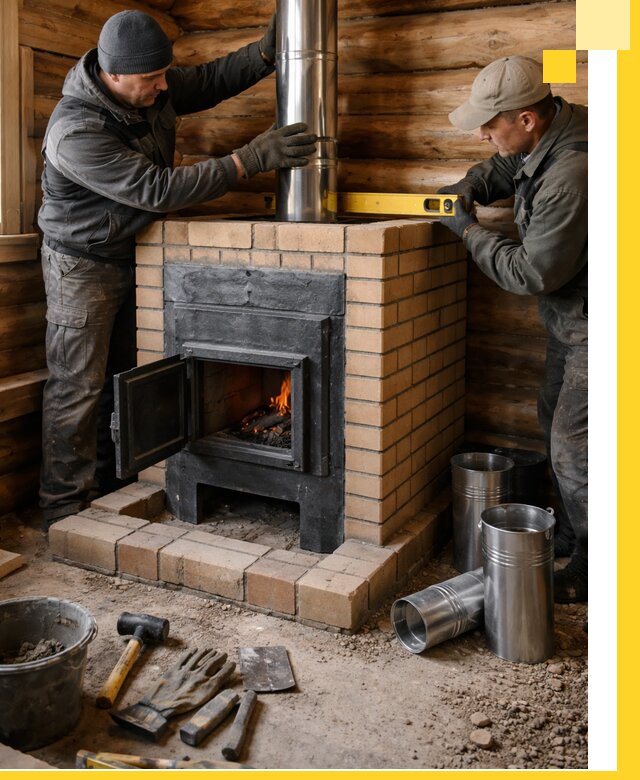 Проектирование, изготовление и установка банных печей в Тюмени