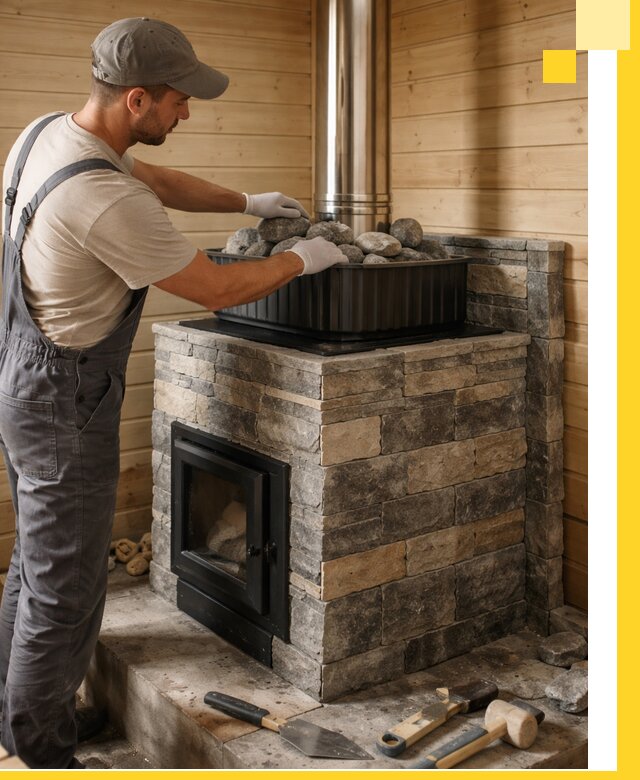 Печи для парной в Тюмени, производство, монтаж и обслуживание