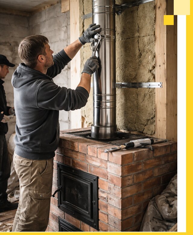 Изготовление и монтаж печей и дымоходов под ключ в Тюмени