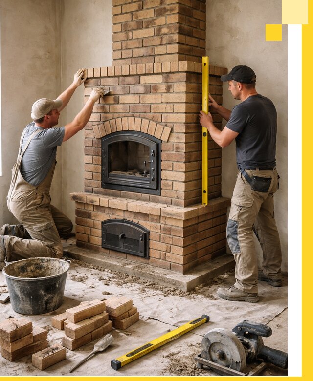 Продажа и установка печей и каминов для дома под ключ в Тюмени