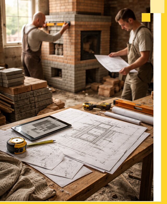 Проекты печей и каминов с индивидуальным дизайном в Тюмени