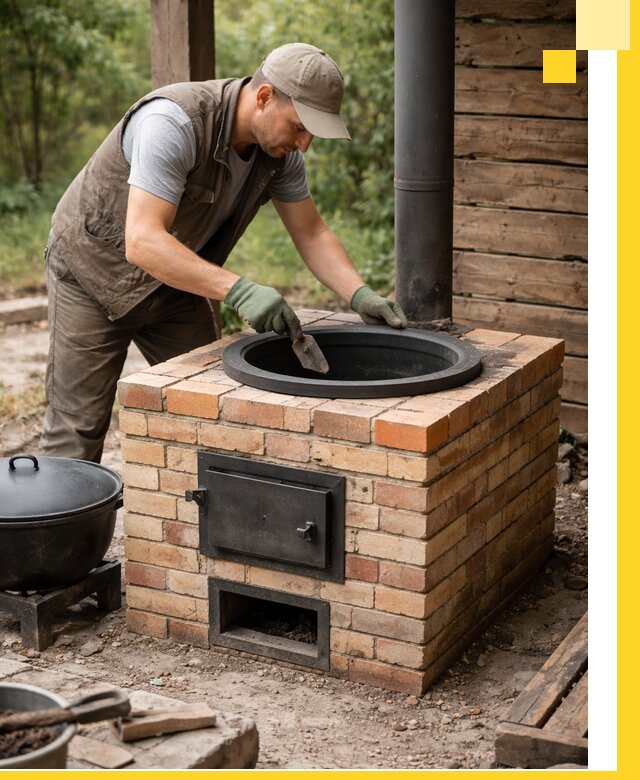 Изготовление и установка печей для казана в Тюмени под ключ