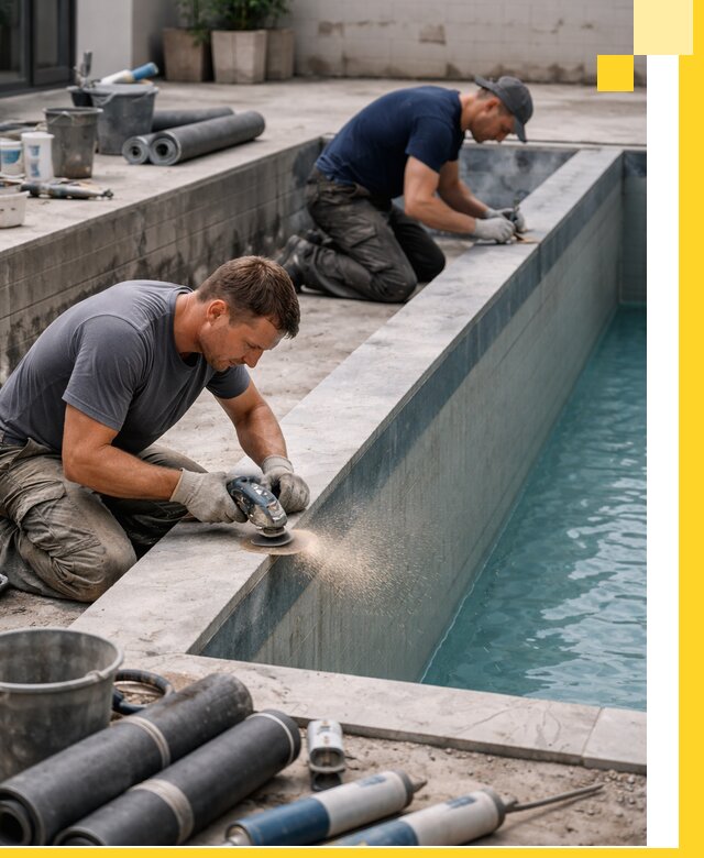 Профессиональный ремонт бассейнов под ключ в Тюмени