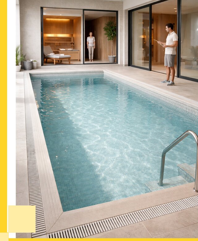 Отделка бассейна пленкой ПВХ в Тюмени от 3572 р. - ЭриданТюм