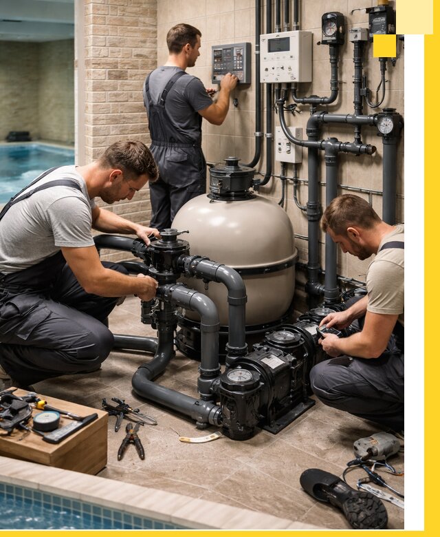 Комплексное оборудование для бассейнов под ключ в Тюмени