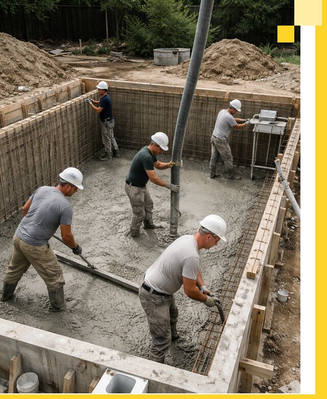 Строительство бетонных бассейнов под ключ в Тюмени