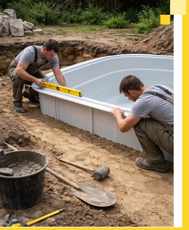 Производство и установка пластиковых бассейнов в Тюмени под ключ