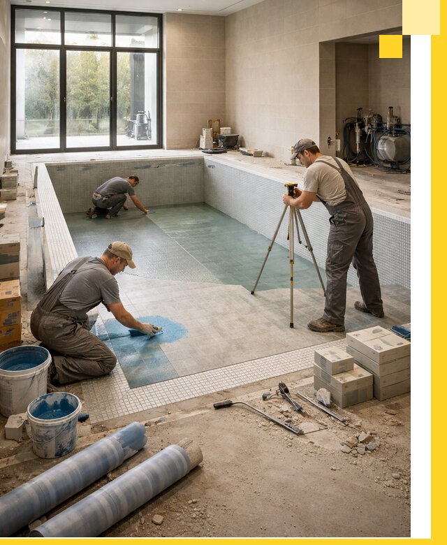 Проект и строительство закрытых бассейнов в Тюмени под ключ