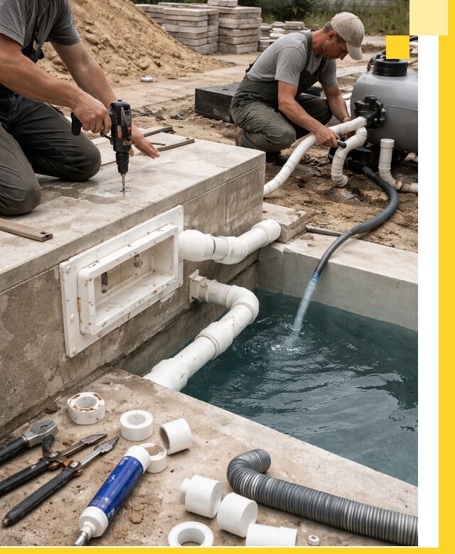 Строительство скиммерных бассейнов под ключ в Тюмени