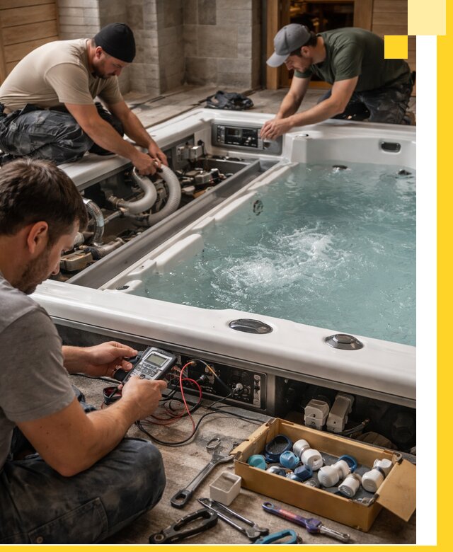 Гидромассажные бассейны под ключ в Тюмени, дизайн и монтаж