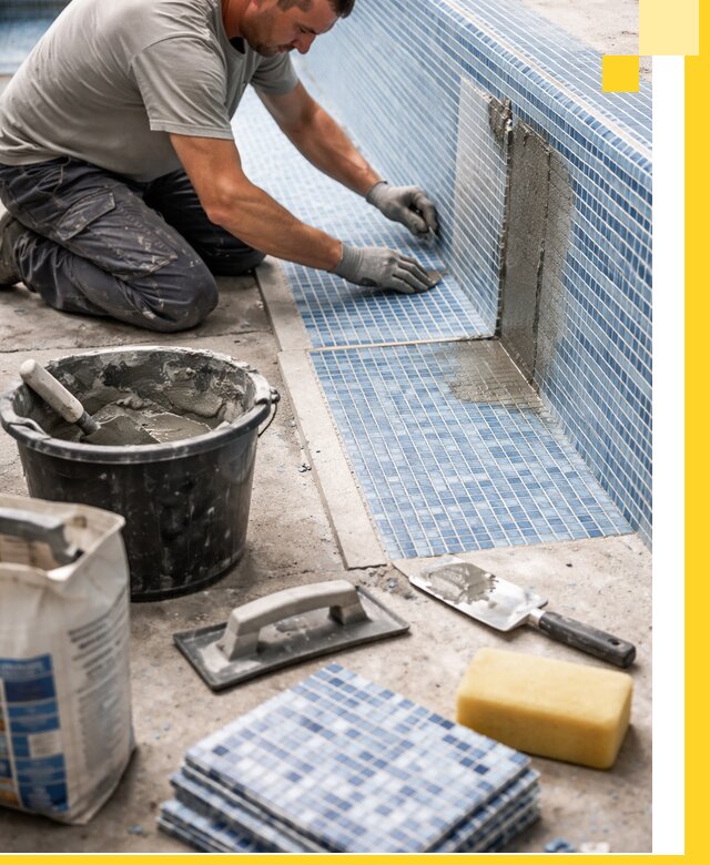 Укладка и ремонт мозаики для бассейнов под ключ в Тюмени