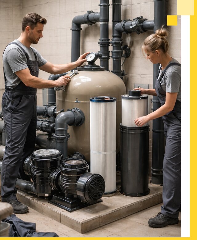 Фильтры и системы фильтрации для бассейнов в Тюмени