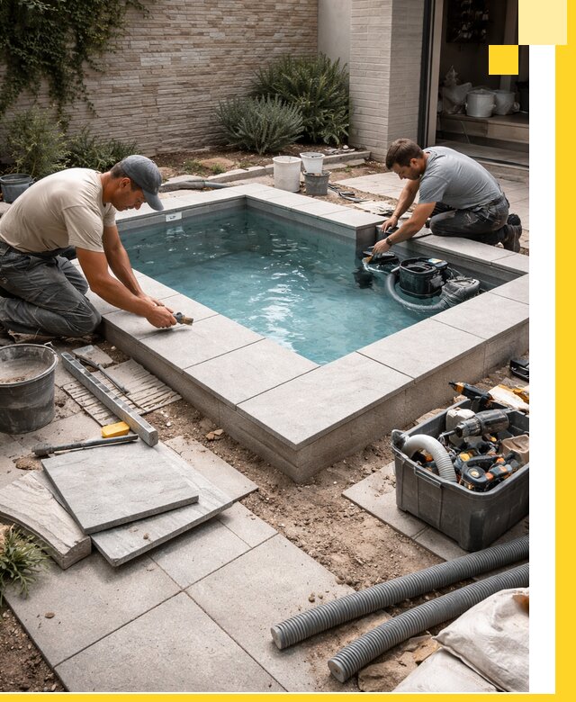 Мини бассейны под ключ в Тюмени, дизайн и установка