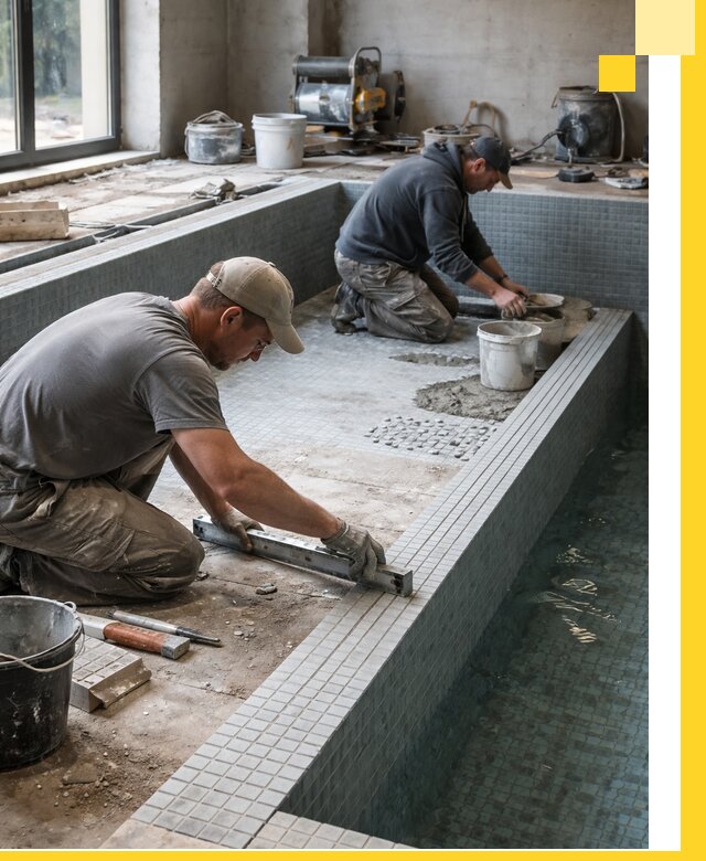 Строительство бассейна в частном доме в Тюмени под ключ