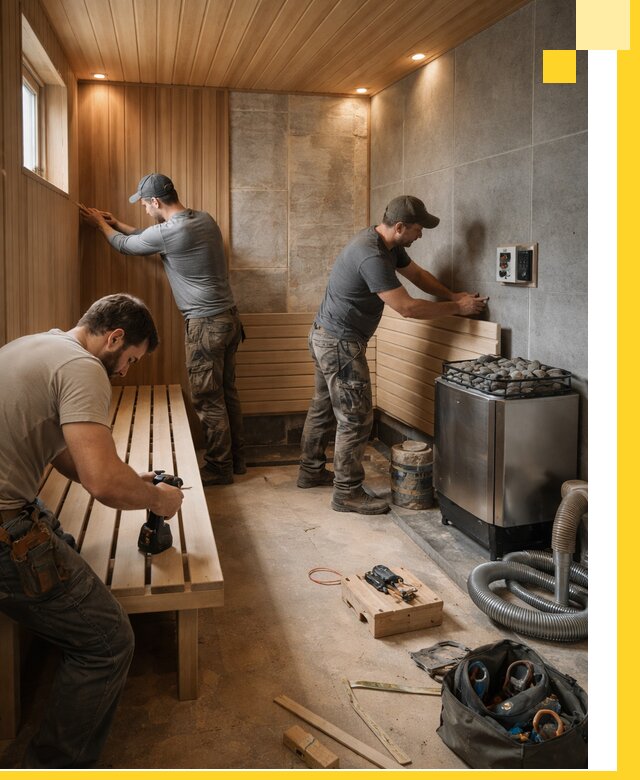 Сауны под ключ в Тюмени, проектирование, строительство, отделка