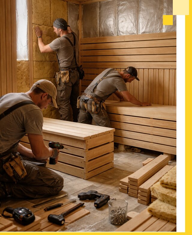 Профессиональное строительство саун под ключ в Тюмени