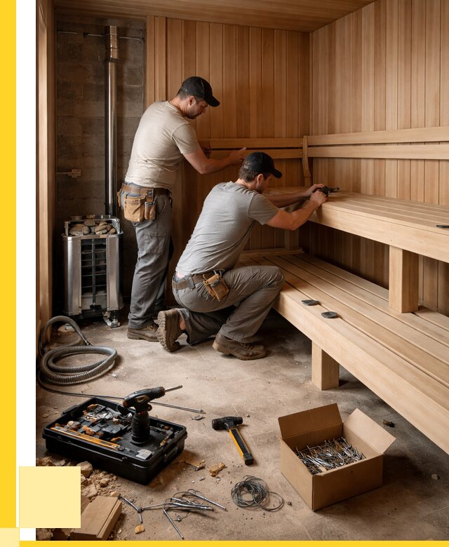 Монтаж саун под ключ в Тюмени от 122484 р. | ЭриданТюм