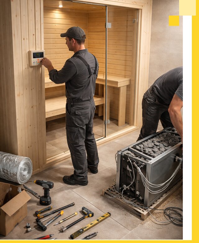 Поставка, установка и монтаж электрических саун в Тюмени