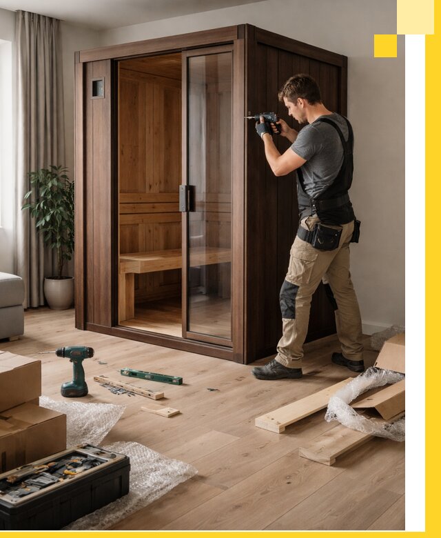 Установка и производство мини саун под ключ в Тюмени