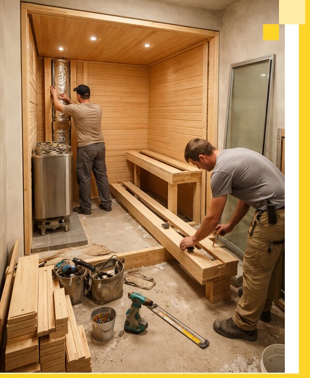 Проектирование и установка домашних саун под ключ в Тюмени