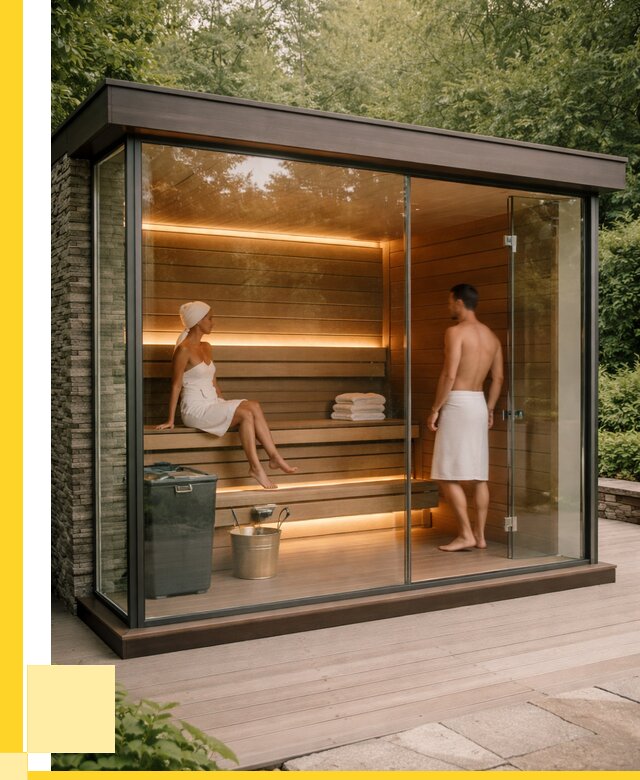 Сауна стеклянная и двери для сауны в Тюмени от 255175 р. | ЭриданТюм