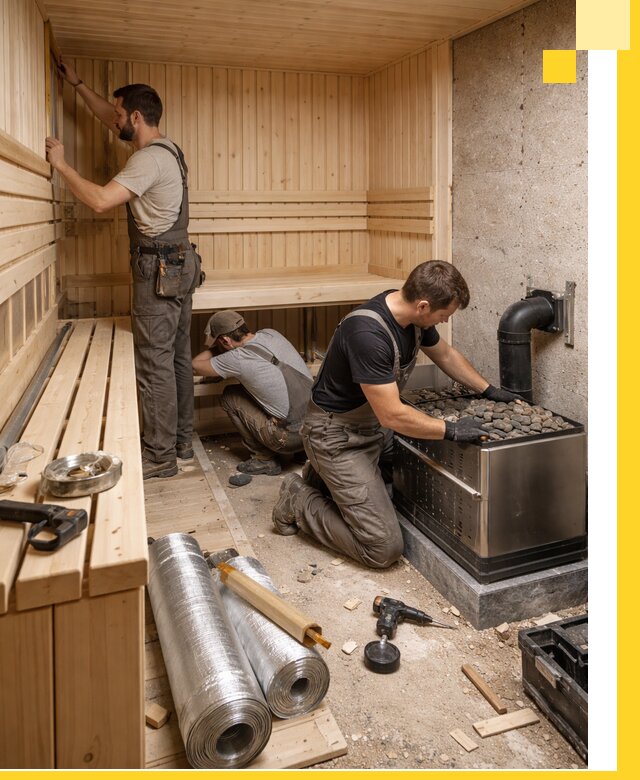 Индивидуальные сауны на заказ в Тюмени под ключ, проект и монтаж