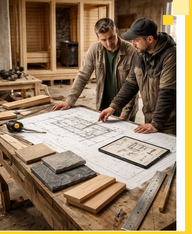 Проекты бань под ключ и планы строительства в Тюмени