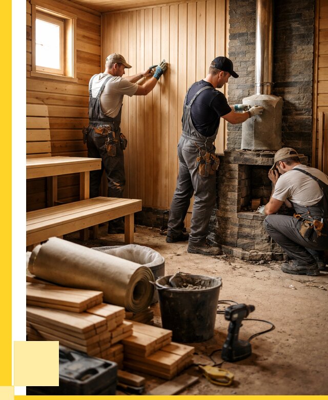 Ремонт бань под ключ в Тюмени от 45932 р. | ЭриданТюм