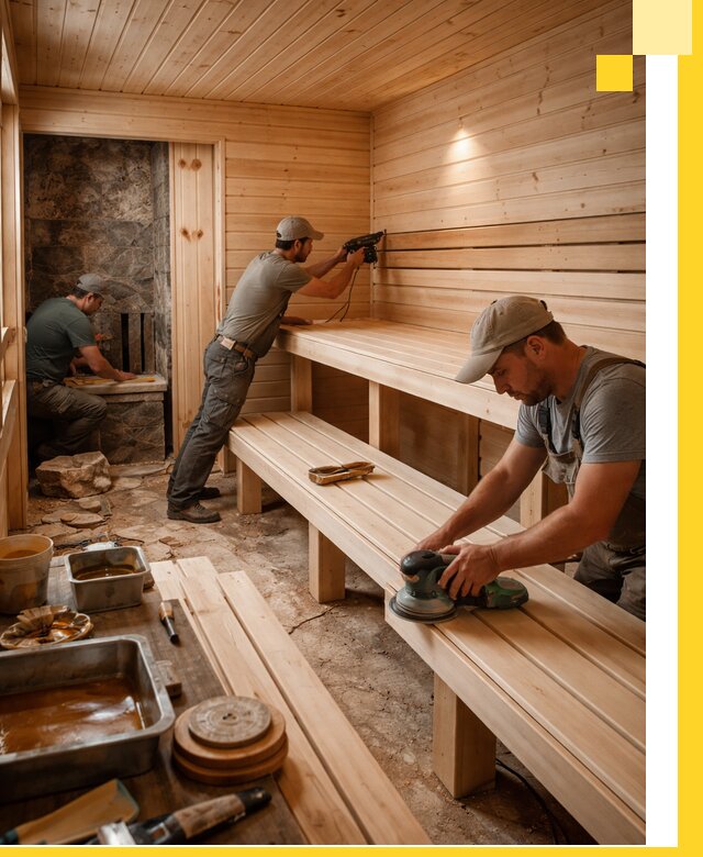 Профессиональная отделка бань в Тюмени под ключ, с гарантией