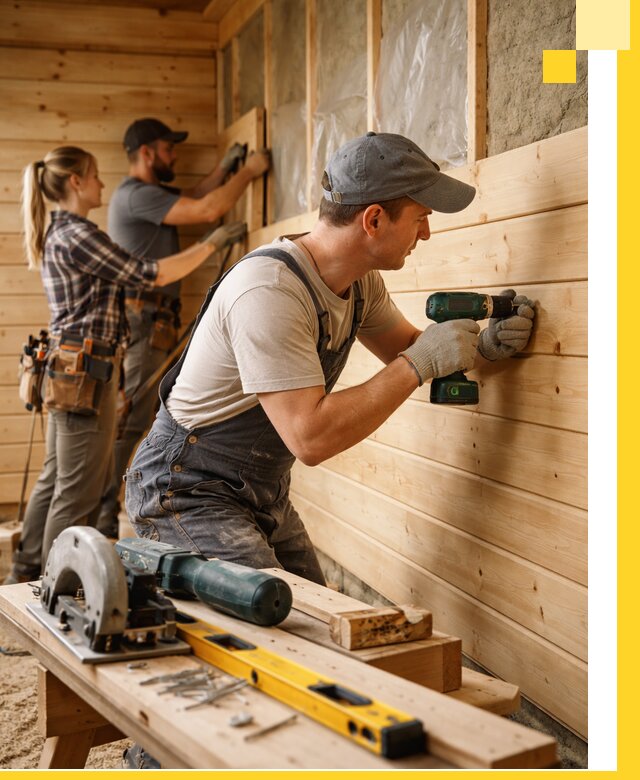 Обшивка бань под ключ в Тюмени: отделка стен и потолков