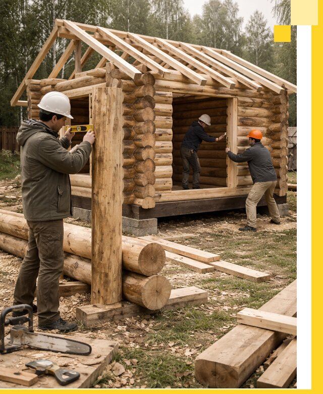 Строительство бань для дачи под ключ в Тюмени с доставкой и монтажом