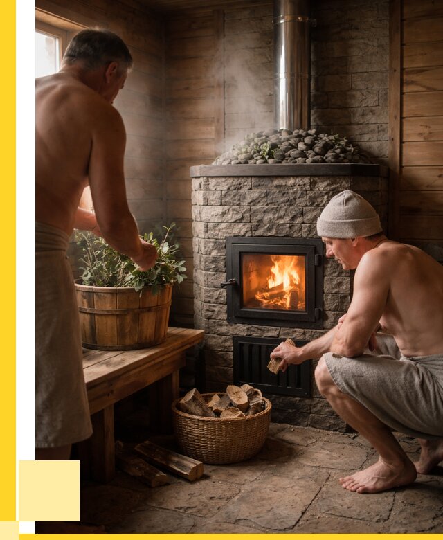 Банные печи под ключ в Тюмени от 45932 р. | ЭриданТюм кирпичная