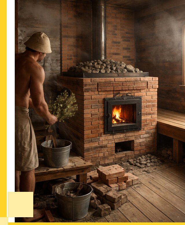 Кирпичные банные печи в Тюмени от 91863 р. | ЭриданТюм