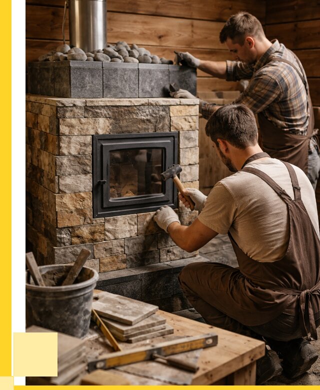 Облицовка банной печи в Тюмени от 15311 р. | ЭриданТюм