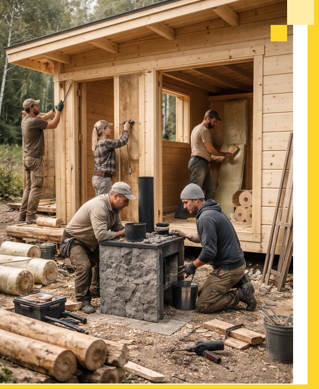 Купить баню под ключ в Тюмени строительство монтаж отделка