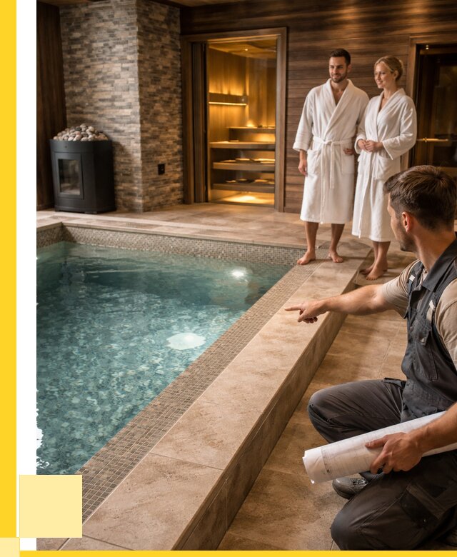 Проект бани с бассейном под ключ в Тюмени от 66346 р. | ЭриданТюм