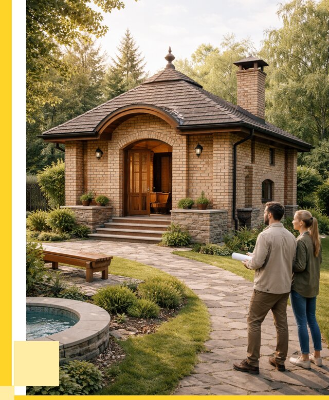 Проект кирпичной бани в Тюмени от 30621 р. | ЭриданТюм