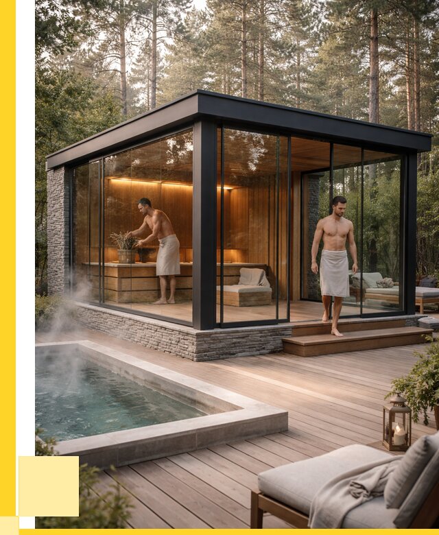 Стеклянные бани и двери в Тюмени от 459315 р. | ЭриданТюм